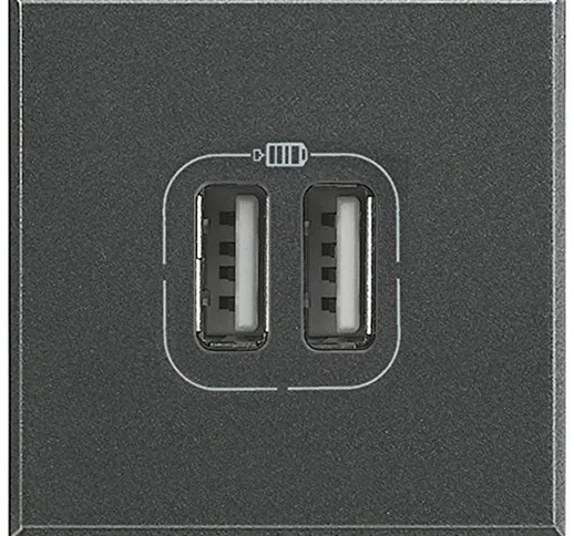 BTicino Axolute Caricatore USB, 1500 mA, 5 V, 2 Posti, Antracite