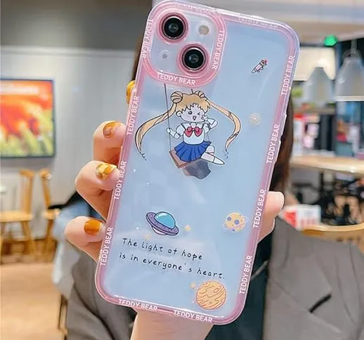 Custodia per Cellulare Sailor Moon Carina per iPhone 12 Mini 11 PRO Max 7 8 Plus SE 2020 C...