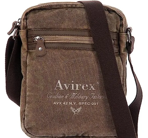 Avirex Collezione 140506, Borsello Tracolla Grande, Cross-body Bag Large, Borsa Uomo, Colo...