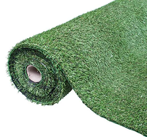 GardenKraft 26009 rotolo verde 4m x 1m 20mm tappeto altezza tappeto artistico