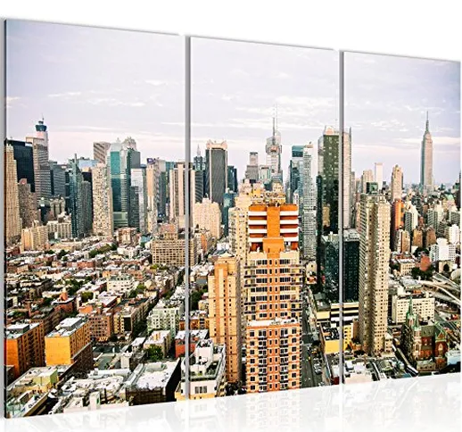 Immagine – New York immagini di tessuto non tessuto tela – Decorazione per soggiorno – mur...