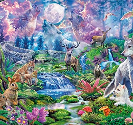 Clementoni Collection Moonlit Wild, Puzzle Adulti 3000 Pezzi, Made in Italy, Multicolore,...