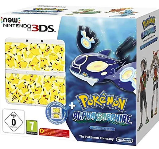 New Nintendo 3DS inkl. Pokémon Alpha Saphir + Zierblende - [Edizione: Germania]