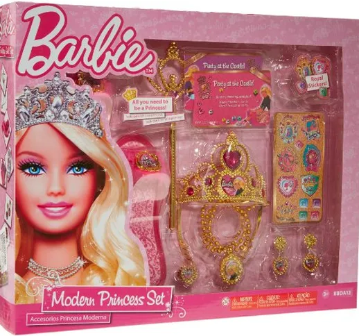 Barbie BBDA12 - Set da principessa, con tanti accessori