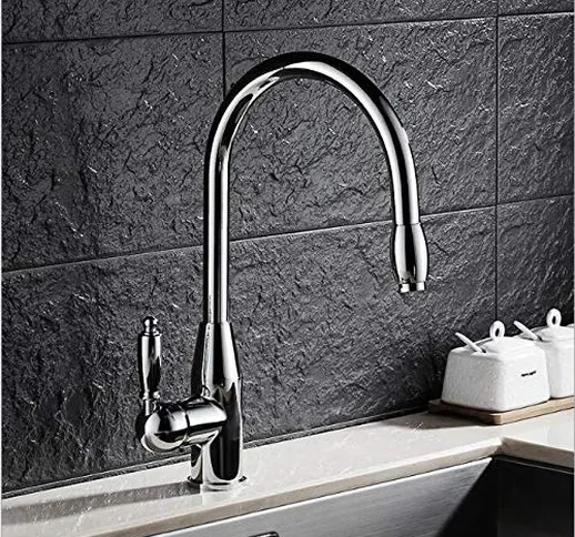 WANDOM Nuovo design estraibile rubinetto della cucina oro 360 gradi girevole lavello della...