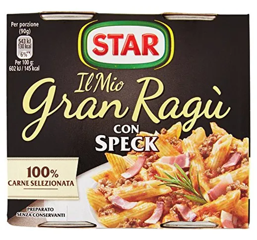 Star - Granragù con Spek - 6 confezioni da 2 vasetti da 180 g [12 vasetti, 24 porzioni]