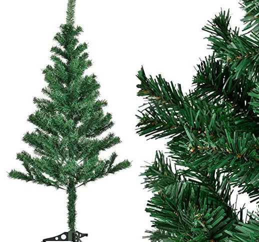 [en.casa] Albero di Natale Artificiale grandezza 150 cm - Albero Verde per Natale con Basa...