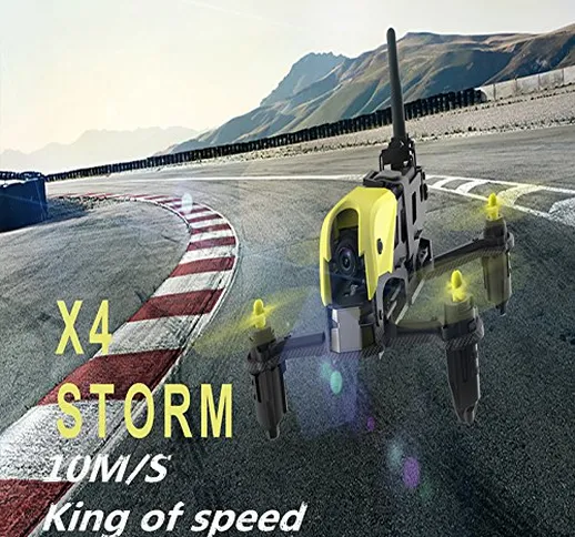 Hubsan H122D X4 Storm Racer Droni Quadricotteri 720 Fotocamera 360 Filps (H122D Standard)