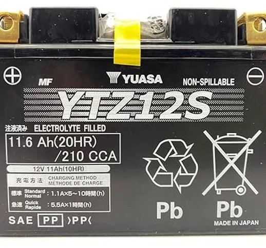 Yuasa battery YTZ12S | Batteria di ricambio da moto per HONDA FJS Silver Wing 600 2011