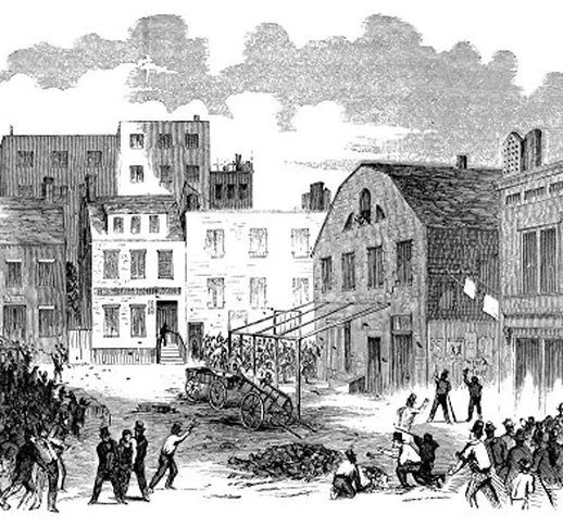 New York Gang War, 1857. /Nbattle Between The Bowery Boys And The Dead Rabbits On The Lowe...