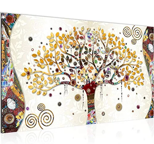 Quadro Gustav Klimt Albero della vita - XXL Immagini Murale Stampa su Tela Decorazione da...