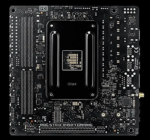 ASUS ROG Strix B450-I Gaming Scheda Madre AMD B450 ITX con Supporto DDR4 a 3600 MHz, SATA...