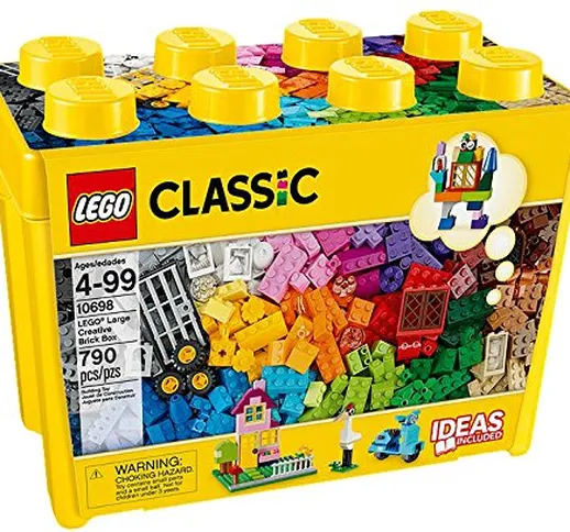 LEGO Classic Scatola di Mattoni creativi Grande – Gioco di Costruzioni, Multicolore, 4 Ann...