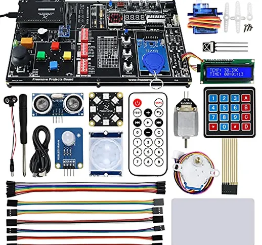 Freenove Projects Kit with Control Board V4 (Compatible with Arduino IDE), 236-Page Detail...