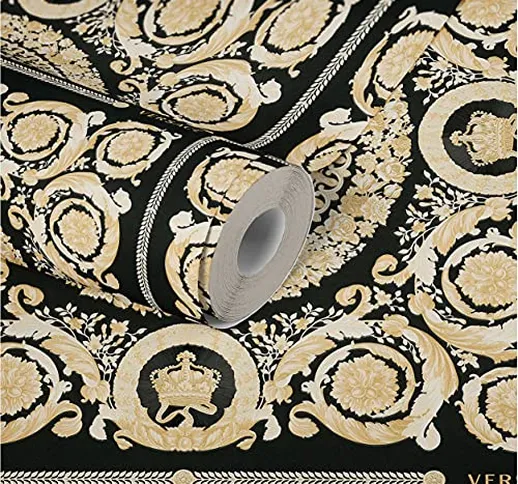 Carta da parati Versace Carta Da Parati Di Lusso Con Ornamenti Carta da parati tessuto non...