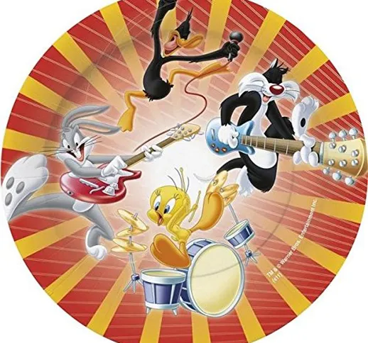 10 Assiettes (23cm) - Looney Tunes