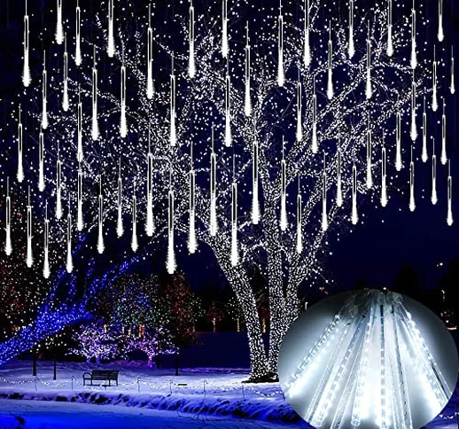 Luci Della Pioggia di Meteore, Phattopa LED Luci Natale Pioggia di Meteoriti, Impermeabile...