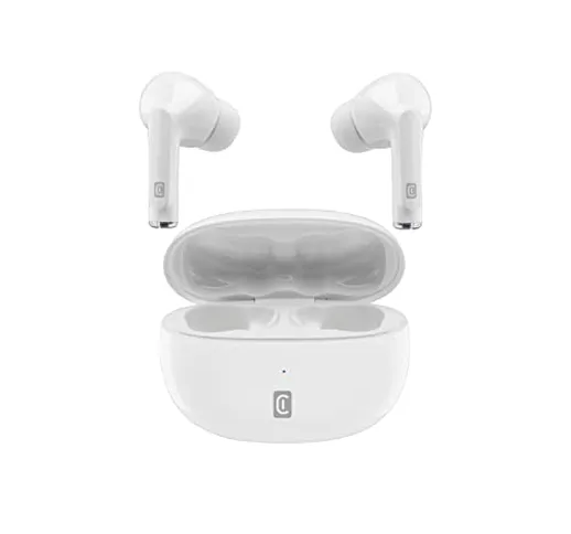 cellularline | Flick - Universale | Cuffiette Auricolari Bluetooth 5.0 HiFi Stereo con Cus...