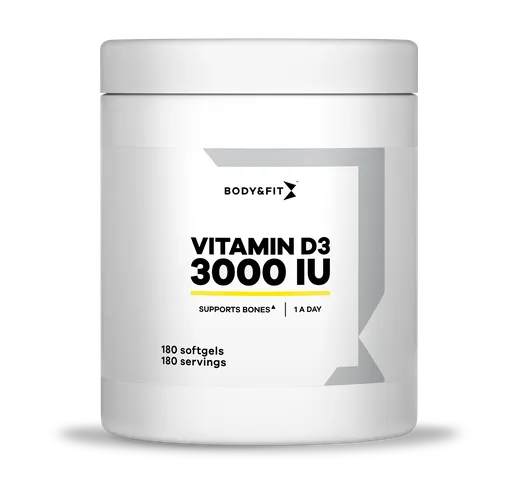 Vitamina D3 - 3.000 IU - Body&Fit - 180 Capsule (6 Mesi)