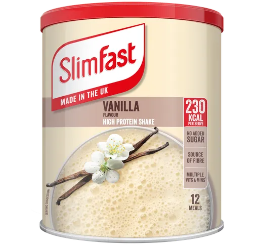 Sostitutivo Pasto in Polvere Slimfast -  - Vaniglia - 438 Grammi (12 Frullati)