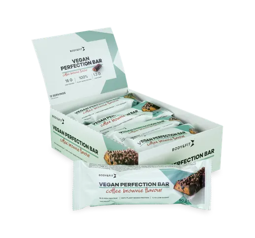 Vegan Perfection Bar - Body&Fit - Coffee Brownie - 12 Barrette (600 Grammi)