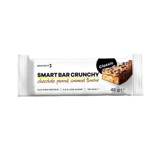 Smart Bar Crunchy Classic - Body&Fit - Chocolate Peanut Caramel - 12 Barrette (540 Grammi)