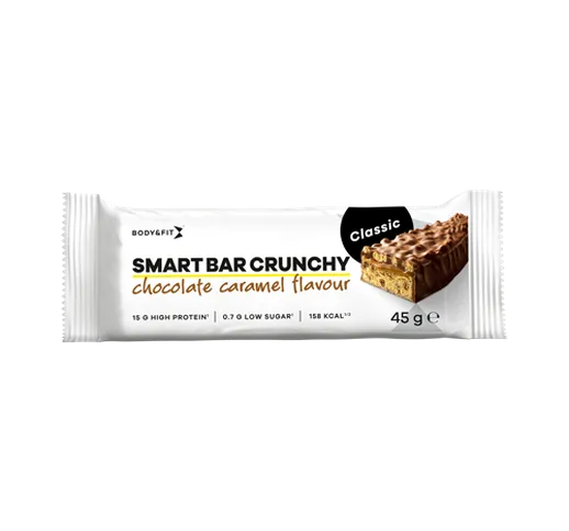 Smart Bar Crunchy Classic - Body&Fit - Chocolate Caramel - 12 Barrette (540 Grammi)