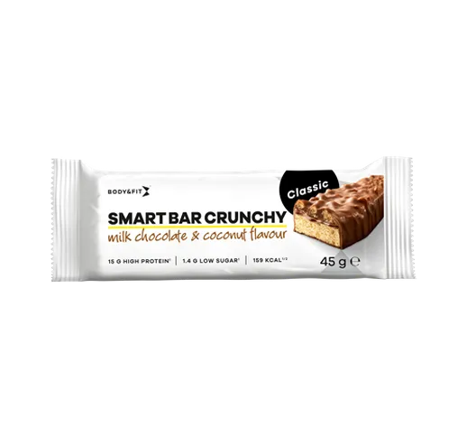 Smart Bar Crunchy Classic - Body&Fit - Milk Chocolate & Coconut - 12 Barrette (540 Grammi)