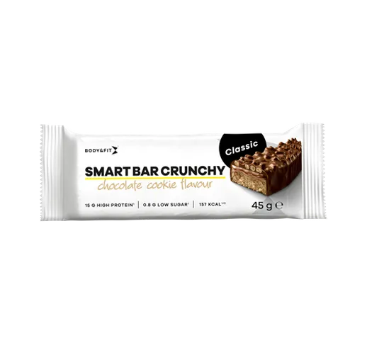 Smart Bar Crunchy Classic - Body&Fit - Chocolate Cookie - 12 Barrette (540 Grammi)