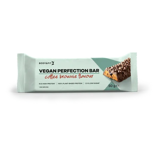 Vegan Perfection Bar - Body&Fit - Coffee Brownie - 1 Barrette (50 Grammi)