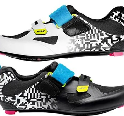  Tribute 2 Carbon Triathlon Shoes 2020 - White Black-Multicolour - EU 42, White Black-Mult...