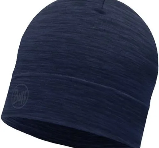  Lightweight Merino Wool Hat  - Solid Denim - One Size, Solid Denim