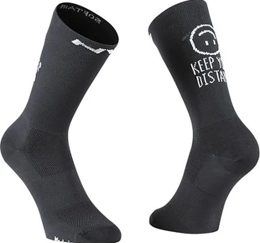  Keep Your Distance Socks 2020 - nero - bianco, nero - bianco