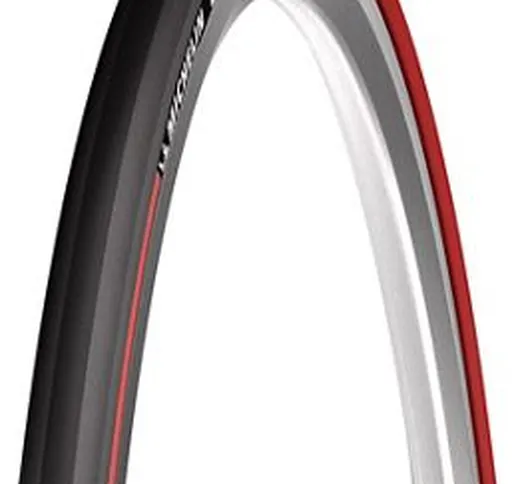 Copertone Bici Da Corsa Lithion 2 - Michelin - nero - rosso - Folding Bead, nero - rosso
