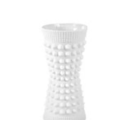 Vaso Charade Studded - Porcellana - H 9 cm di  - Bianco - Ceramica