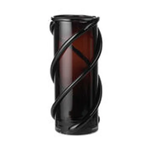 Vaso Entwine Large - / Vetro soffiato a bocca - H 31cm di  - Marrone - Vetro