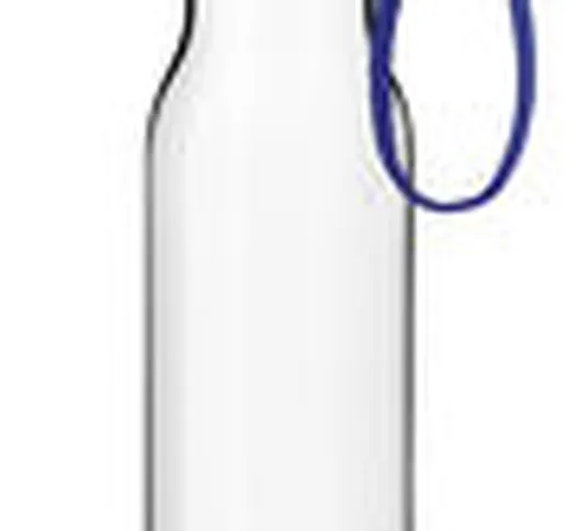 Borraccia - / Bottiglia trasportabile in plastica ecologica - 0,5 L di  - Blu/Trasparente...