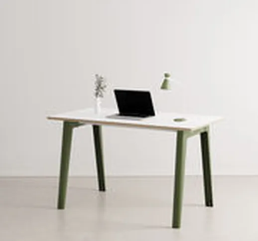 Scrivania New Modern - / 130 x 70 cm - Laminato di  - Verde - Metallo/Legno