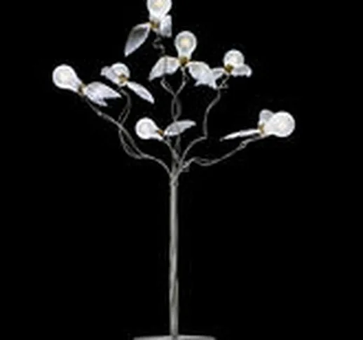 Lampada da tavolo Birdie's Busch - H 90 cm di  - Bianco/Metallo - Metallo/Tessuto