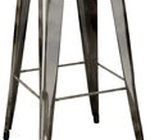 Sgabello bar H - / H 75 cm - Acciaio - Per l'interno di  - Metallo - Metallo