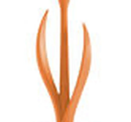 Decorazione Tulip - h  150 cm di  - Arancione - Materiale plastico