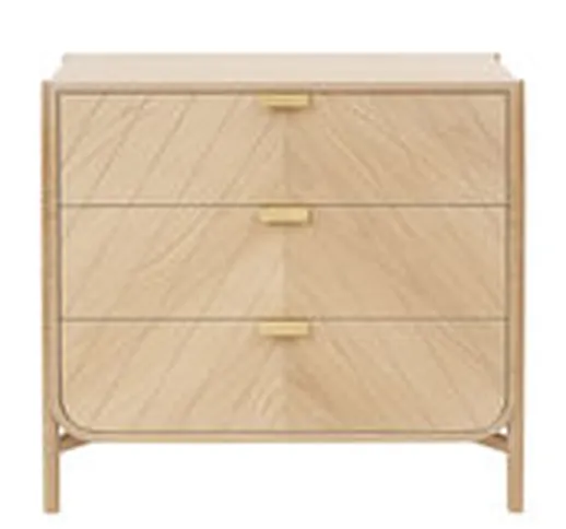 Cassettiera Marius / L 100 x  H 90 cm -  - Legno naturale - Legno