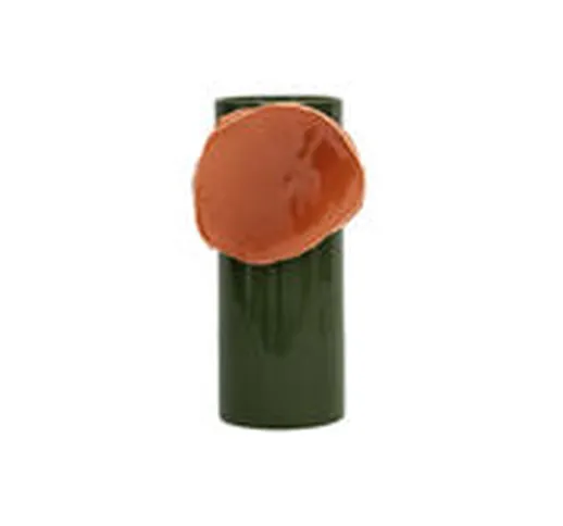 Vaso Découpage - Disque - / Bouroullec, 2020 di  - Verde - Ceramica