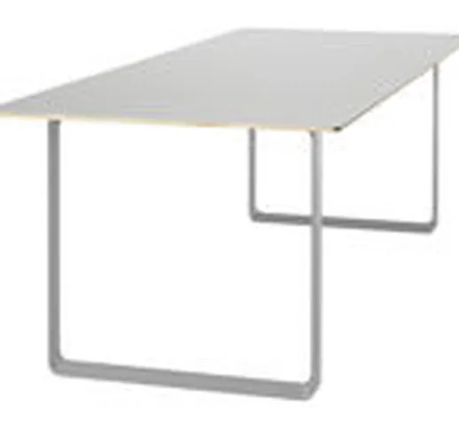 Tavolo rettangolare 70-70 - - L 170 cm di  - Grigio - Metallo/Materiale plastico/Legno