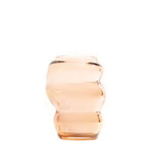 Vaso Muse Small - / Cristallo di Boemia - Ø 8 x H 13 cm di  - Rosa/Arancione - Vetro