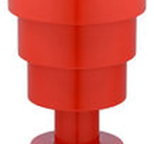 Vaso Calice / H 48 x Ø 30 cm - By Ettore Sottsass -  - Rosso - Materiale plastico