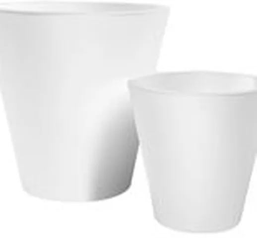 Vaso per fiori New Pot - h 70 cm di  - Bianco - Materiale plastico