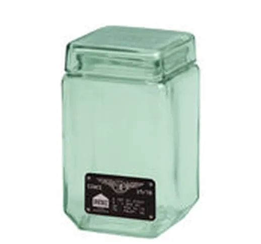 Vaso Industrial Glass - / Vetro - L 11 x H 22,5 cm di  - Verde/Trasparente - Vetro