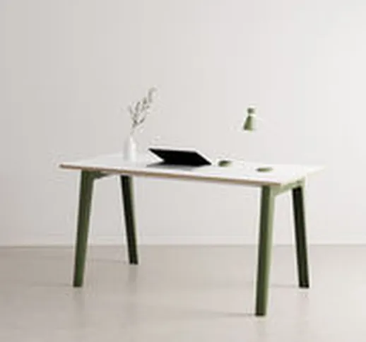 Scrivania New Modern - / 150 x 70 cm - Laminato di  - Verde - Metallo/Legno