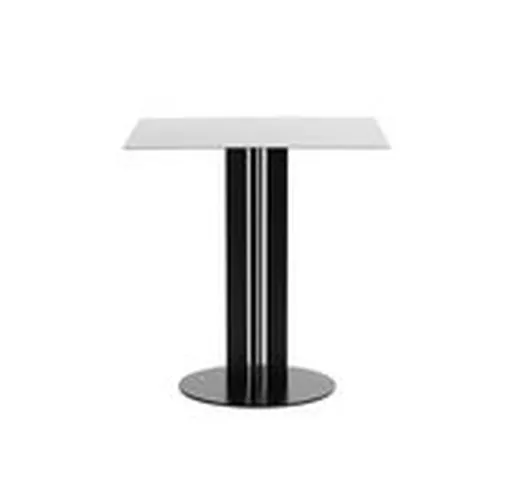 Tavolo quadrato Scala - / 70 x 70 cm - Acciaio di  - Grigio/Argento/Metallo - Metallo